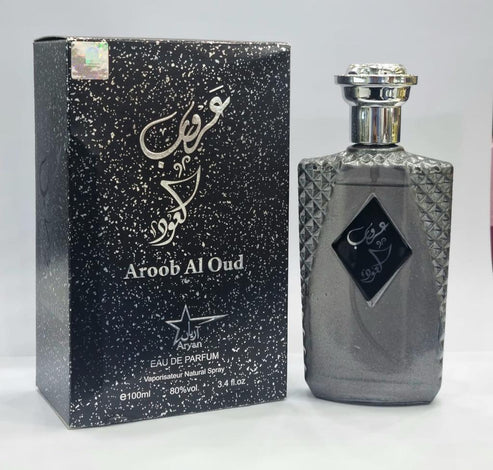 Aroob-Al-Oud Perfume – Unisex Eau de Parfum with Spicy, Floral & Woody Notes 100ml