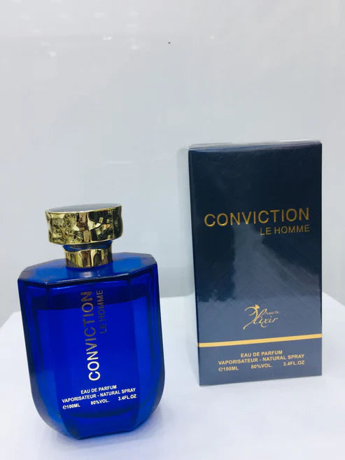 Conviction Le Homme Eau de Parfum (Original) – Sophisticated Aquatic Woody Fragrance for Men 100ml